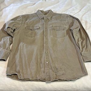 Carhartt Western Snap Front Welder Shirt XL Reg